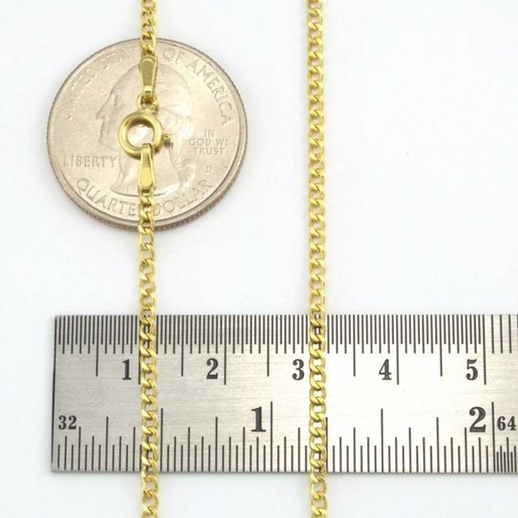 Solid Gold 20” Cuban Link Chain Necklace Brand New - Picture 5 of 5